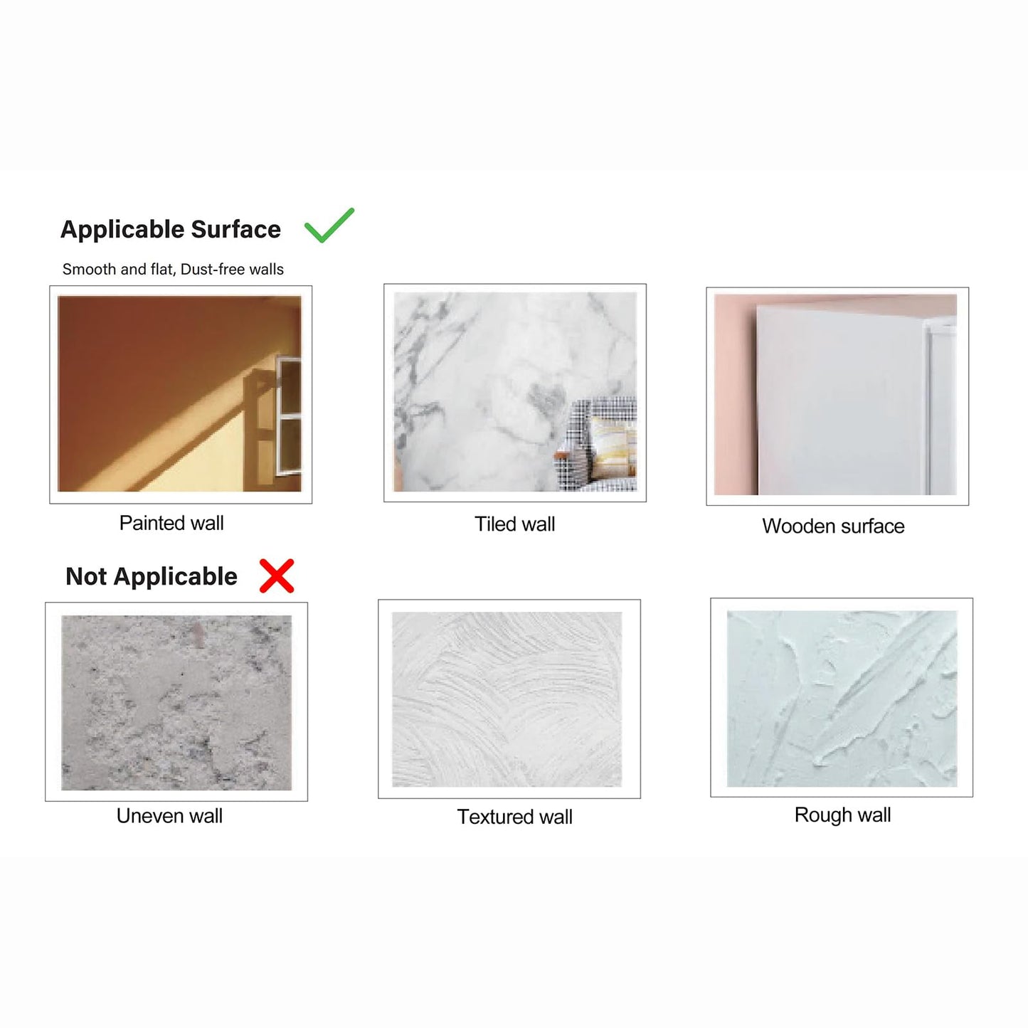 Thick Cork Board Tiles for Wall with Push Pins, Removable 36"x24"x0.47" Bulletin Board Sets, Magrowill 6 Packs Felt Panels Self-Adhesive Pin Board
