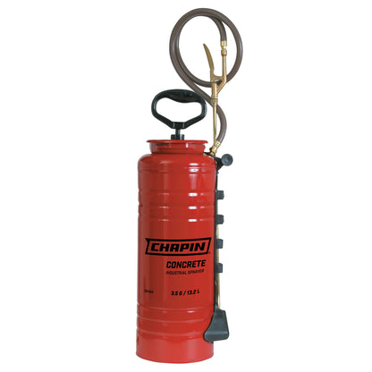 Chapin 19494 Industrial Sprayer, 3.5 Gallon Tri-Poxy Open Head Sprayer for Professional Concrete & Construction Applications, Chemical-Resistant Seals with All Brass Components, 3 Nozzles