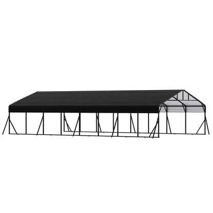 20x40 FT Metal Carport Kits with Galvanized Steel Roof, Heavy Duty Metal Roof Carport with Enhanced Base, Car Garage for Truck, Pickup, SUV, Tractor, and Boat