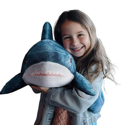 XIYUAN 39.3-Inch SharkPlush Toy Giant SharkStuffed Animal Soft SharkPillow Cushion Shark Plush Pillow Chubby Stuffed Shark Toy Bedtime Gift Throw Pillow for Home Room Décor Kids