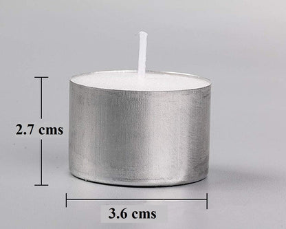 Unscented Tealight Candles, 100% Pure Wax, 9 Hour Burn Time, White, Pack of 100