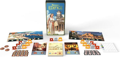 Asmodee 7 Wonders Edifices Board Game EXPANSION - New Challenges and Majestic Wonders Await Civilization Strategy Game for Kids and Adults Ages 10+ 3-7 Players 30 Min Playtime