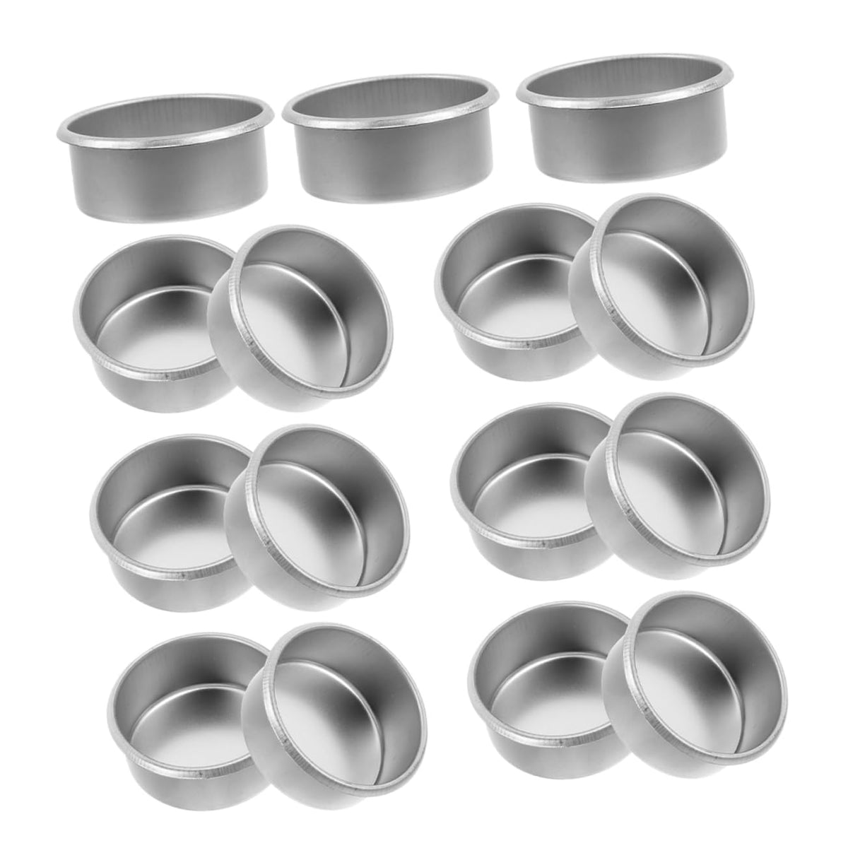 Gadpiparty 15pcs Metal Candle Tins for DIY Projects Scented Tealight Holders Elegant Metal Candle Cups for Home Decor Aromatherapy and Essential Oil Burning