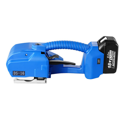 VEVOR Electric Strapping Machine, for 0.35"-0.63" PP PET Straps, Portable Electric Banding Tool with Digital Display, 2 x 5000mAh Battery Powered Automatic Strapping Tool for Packaging Box Pallet