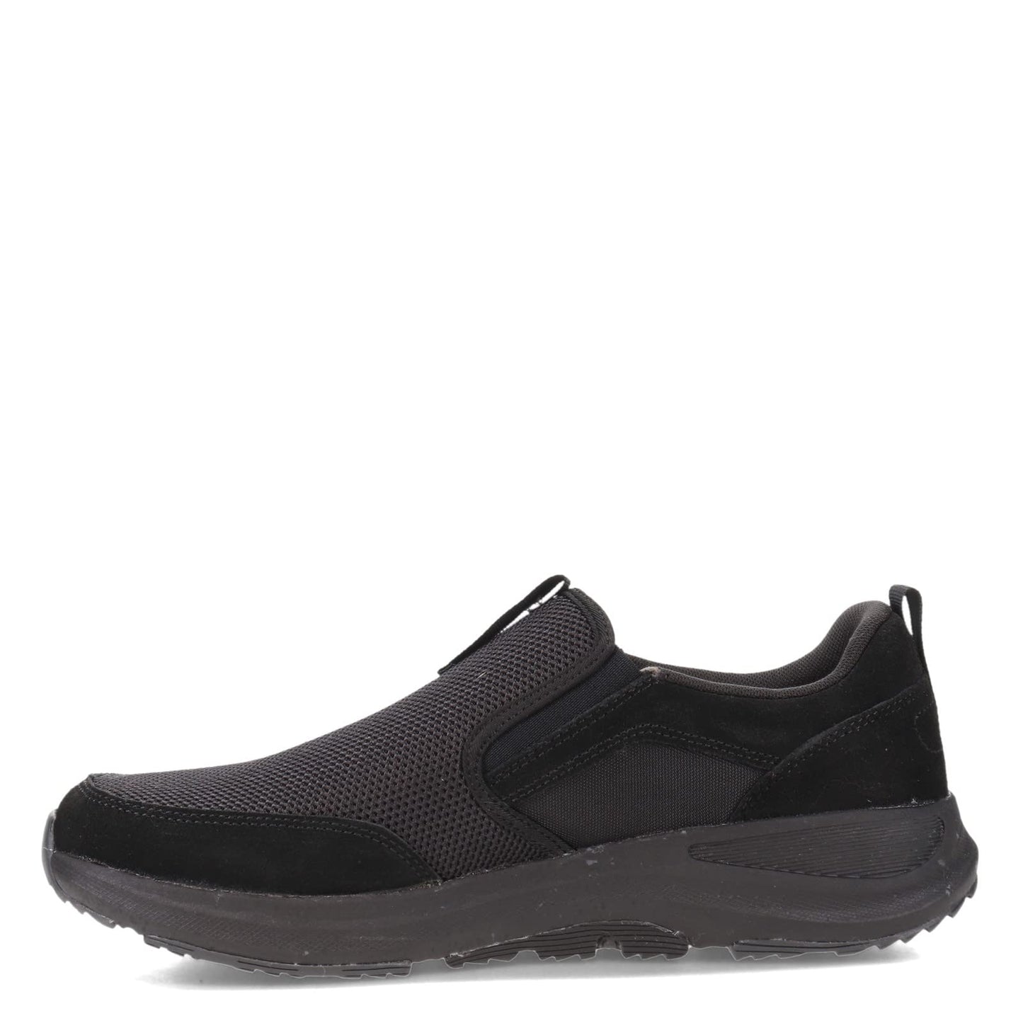 Skechers Men's Go Walk Outdoor-Athletic Slip-On Trail Hiking Shoes with Air Cooled Memory Foam, Black, 10