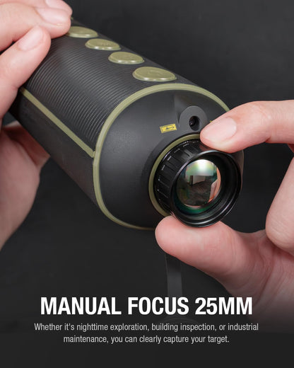 Teslong TTS390 384x256 Thermal Monocular, 50Hz Thermal Imaging Camera with 25mm Lens, 10H Battery Life, 8X Digital Zoom, IP54 Waterproof IR Night Vision Monocular for Hunting & Search
