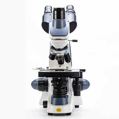 SWIFT Compound trinocular Microscope, 40X-2500X Digital Lab trinocular Compound LED Microscope with 3MP USB Camera and Slides,Mechanical Stage