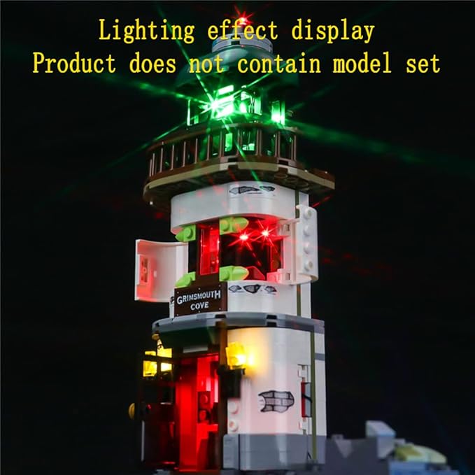 LED Light Kit Compatible with Lego The Lighthouse of Darkness - Lighting Set for Hidden Side 70431 Building Model (Model Set Not Included)