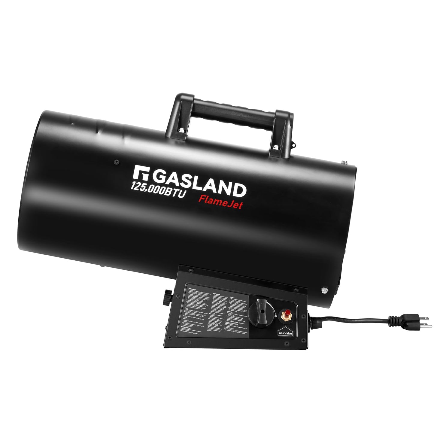 GASLAND Flame Jet 125,000 BTU Propane Force Air Heater, Portable Propane Heater for Garage, Workshop, Job Site, Outdoor Camping & Industrial Space - Fast Heating, Durable Steel Construction