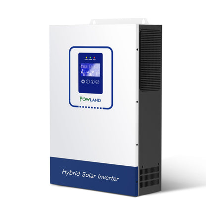 POWLAND 3600W Solar Inverter, Pure sine Wave Inverter, 48V to 110V/120V, Built-in 80A MPPT Controller, Suitable for Homes, RVs, and can be Used with Lithium Lead-Acid Gel Battery Off-Grid Systems