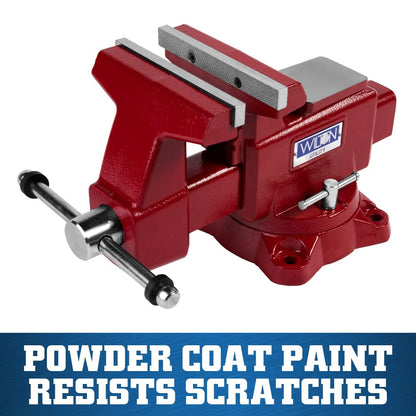 Wilton Utility Bench Vise, 6-1/2” Jaw Width, 6" Jaw Opening, 4" Throat (Model 676U)