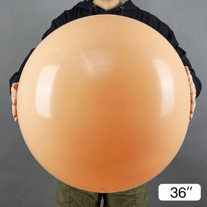 PartyWoo Nude Balloons 4pcs 36 Inch Apricot Fall Neutral Boho Latex Balloons for Jungle Safari Thanksgiving Boy Baby Shower Birthday Anniversary Neutral Themed Party Decorations Brown-Y103