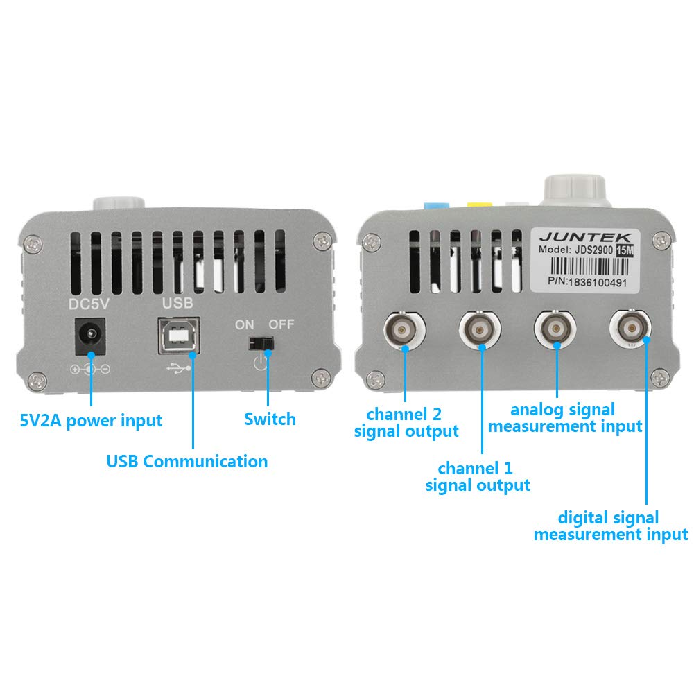 JDS2900 DDS Generator Counter 15MHz 30MHz 40MHz 50MHz 60MHz High Exactness Dua Channel Arbitrary Waveform Function Generator Frequency Meter 266MSa/s(60MHz)