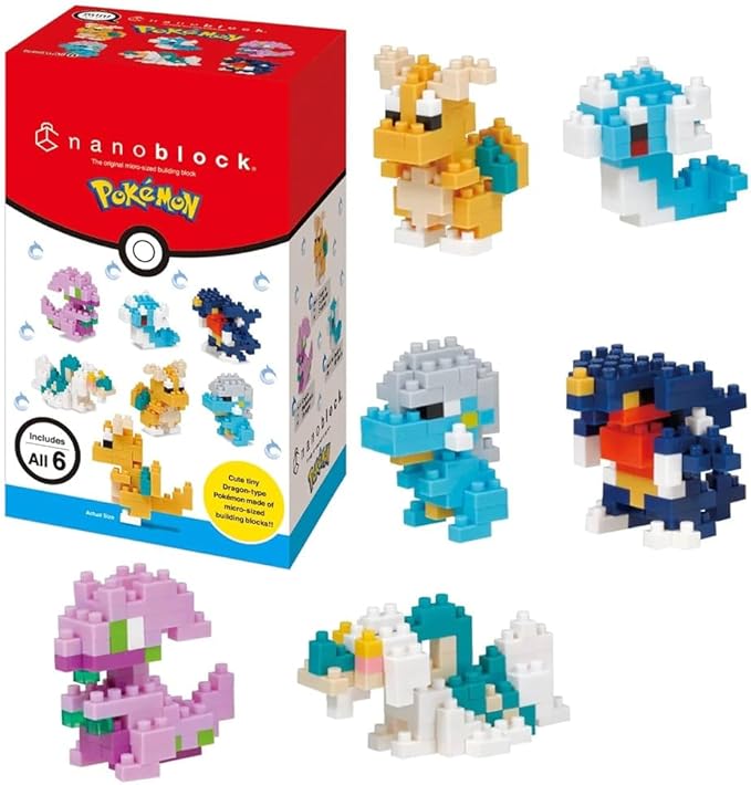 nanoblock - Pokémon - Type Dragon Set 1 (Blind Box Complete Set) mininano Series Building Kit