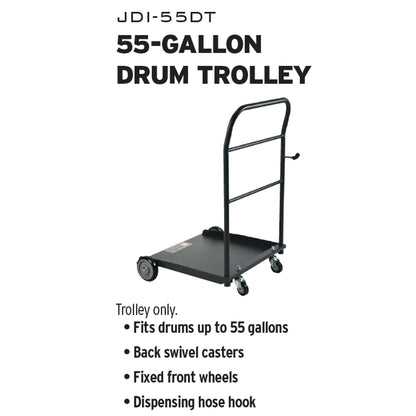 JohnDow Industries 55 Gallon Drum Trolley Cart