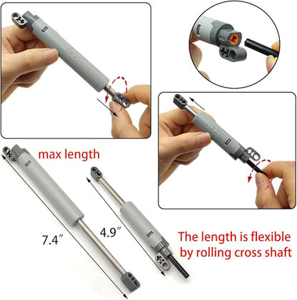 ZHX Technical Parts Beams Axles Connectors Bricks Sets - 457 Pieces Chassis Frame Liftarm Push Rods for Technic Car MOC Building Block Toys