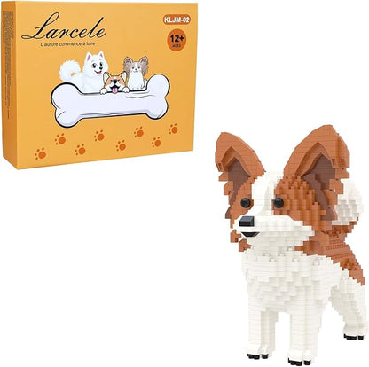 Larcele Micro Building Blocks Set DIY Mini Building Toy Bricks for Age Over 12 Years 1008 Pieces KLJM-02 (Papillon)