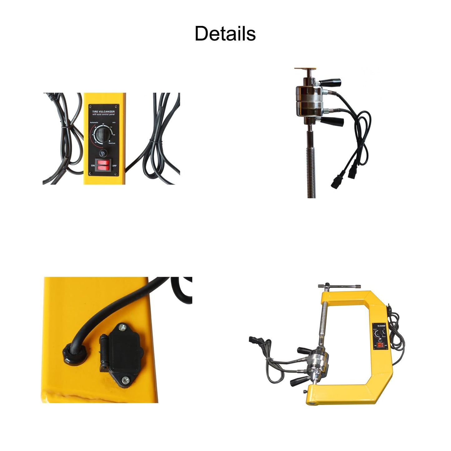 INTBUYING Tire Auto Repair Machine Kit, Spot Tire Vulcanizing Machine, Tire Vulcanizer Adjustable Height Tower Tire Puncture Repair Tool, Tire Spread Tool Kit for Car Truck, 110V