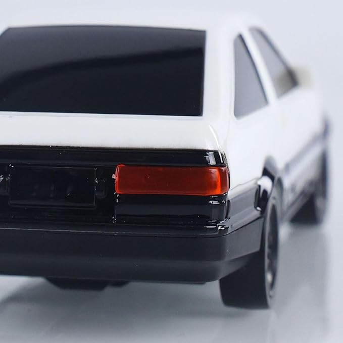 1/43 High Speed 2.4GHz RC for DIY AE86 Drift Car with 4-Wheel Drive Motor ESC Servo Motor Battery Gyroscope Mini Vehicle Hobby Grade Model for Birthday Gift