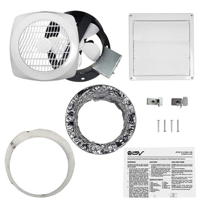 BV Ventilation Exhaust Fan for Home 70 CFM - Wall Fan 4.0 Sones Quiet Airflow, Rooms up to 85 sq ft, Room to Room/Rooms to Outdoor, 6" Diameter, Customizable Vent Fans, Removes Odors, Humidity & Smoke