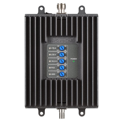 SureCall Fusion4Home Cell Phone Signal Booster Kit for Home and Office - Verizon, AT&T, Sprint, T-Mobile 3G, 4G and LTE, Covers Up to 3,000 Sq Ft, black (SC-PolyH-72-OP-Kit)