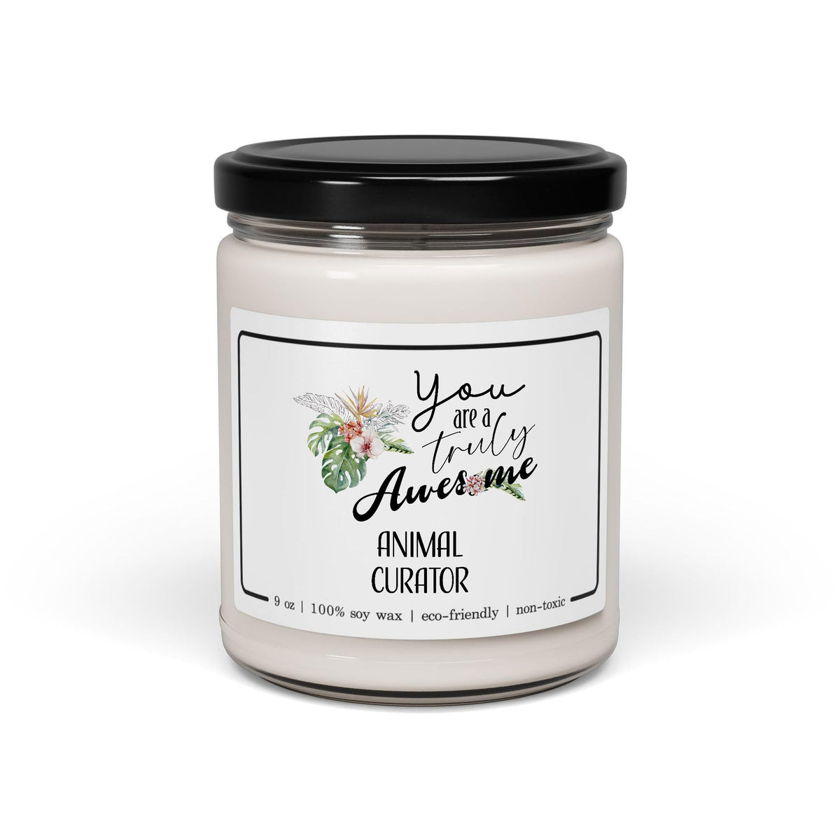 You are a Truly Awesome Animal Curator Candle Gifts for Coworker Zoo Curator Employee Boss - 9oz Cinnamon Vanilla Scent - Birthday, Retirement, Thank You Gifts for Men, Women