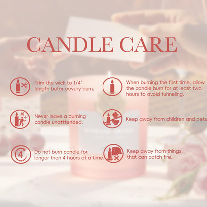 MOSROD Luxury Rose & Agarwood Scented Candles Gift Set, 2 Packs, Natural Soy Romantic Aromatherapy Jar Candle Gift for Her, Intimate Ambiance Pink Rose Candles for Home Fragrance Housewarming Gifts