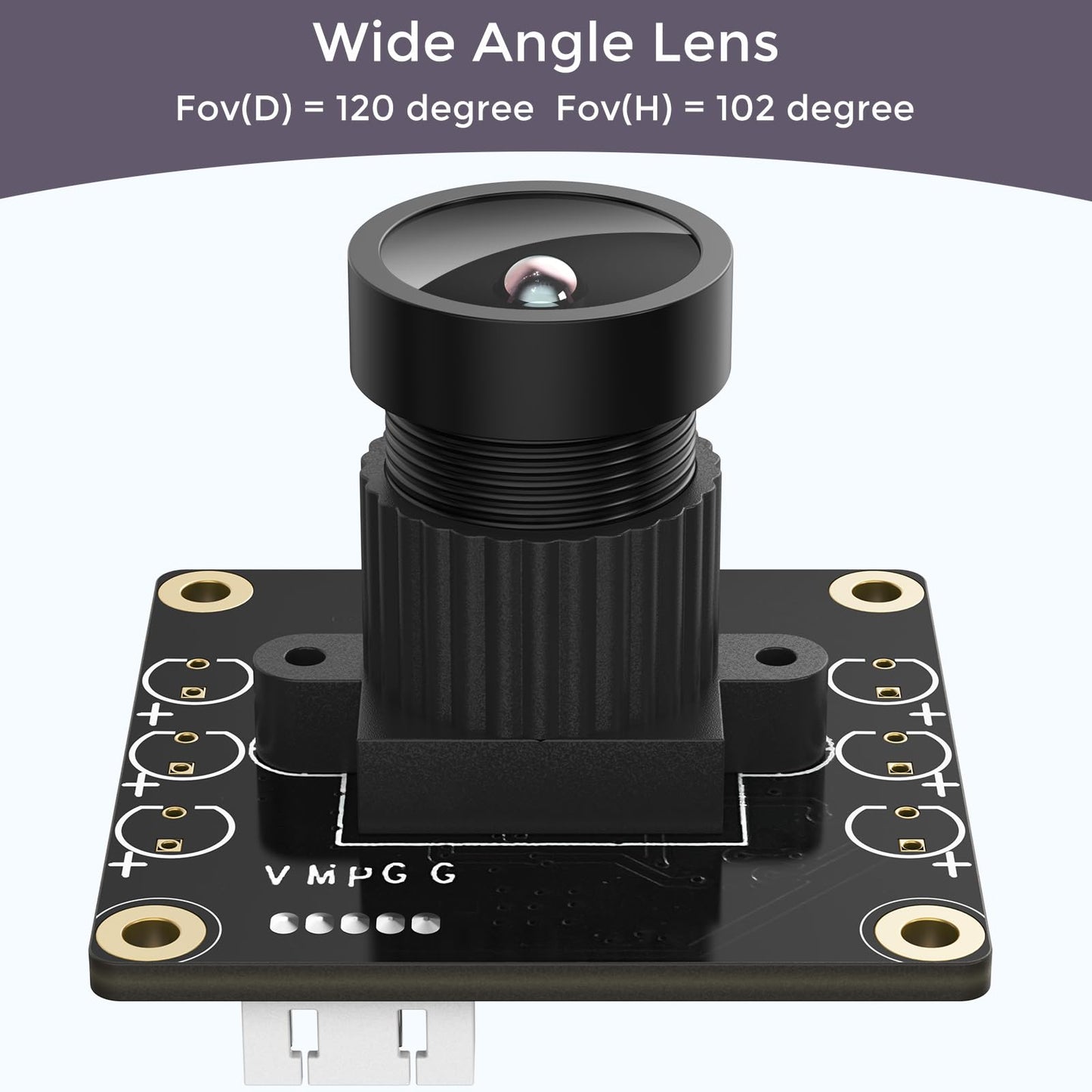 InnoMaker 720P USB 2.0 UVC Camera with 120° DFOV for Raspberry Pi, Jetson Nano, Embedded Hardware - Support Windows, Linux, Mac OS, Android