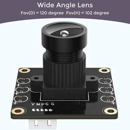 InnoMaker 720P USB 2.0 UVC Camera with 120° DFOV for Raspberry Pi, Jetson Nano, Embedded Hardware - Support Windows, Linux, Mac OS, Android