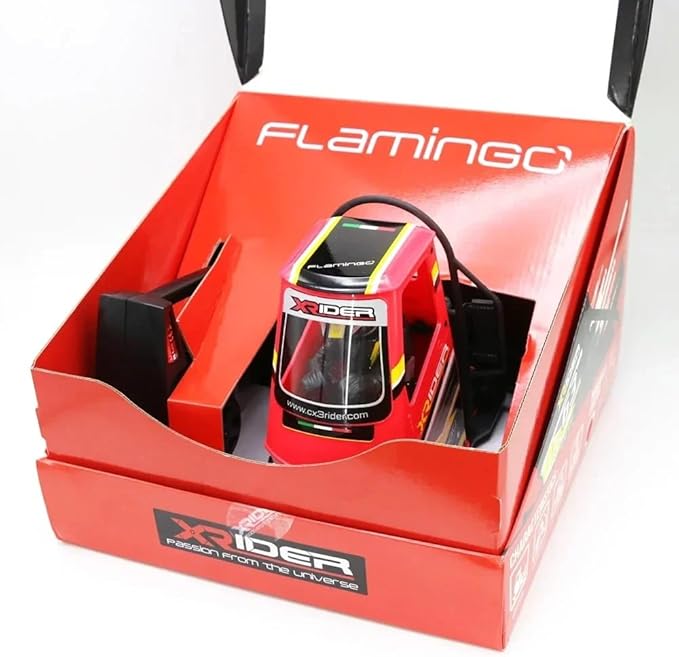 1/8 RC X-Rider Flamingos 2.4G 3WD 2 in 1 ESC High Speed Rc Car Electric Tricycle Motorcycle Tricycle RTR Drift Adult Vehicles Collection Model (Yellow)