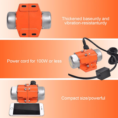 ATO AC 100W Concrete Vibrator Motor, 110V Low Noise Concrete Vibrating Motor, Adjustable Amplitude Easy to Install, Multi-Application Vibrator, 1 Phase 3600rpm, Used for Shaker Table, Sifters, Mixers