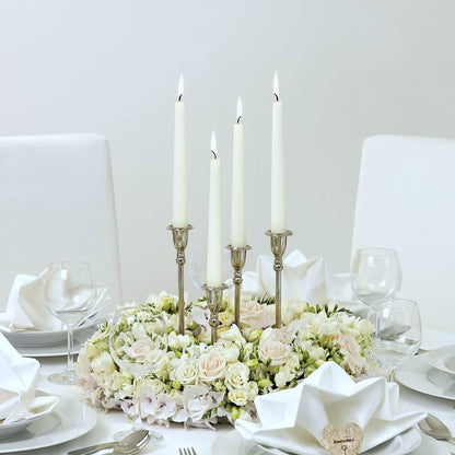 20 Pcs White Taper Candles for Home Decoration, 10×7/8 Inch Thin Candlesticks, Great for Wedding Dinner Party and Emergency