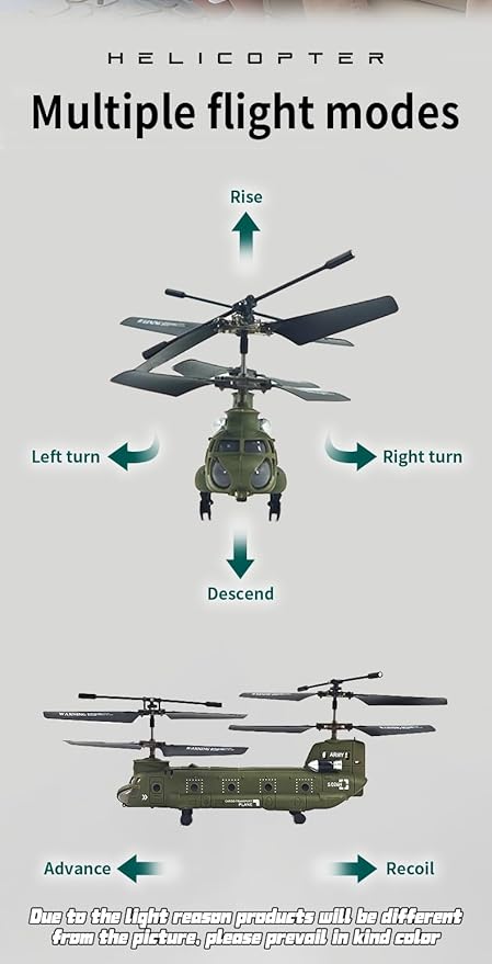 RC Helicopter S026H Dual-Rotor Transport Aircraft 2.4G 3CH Remote Control Military Aerocraft Model (RTF Version/Army Green)