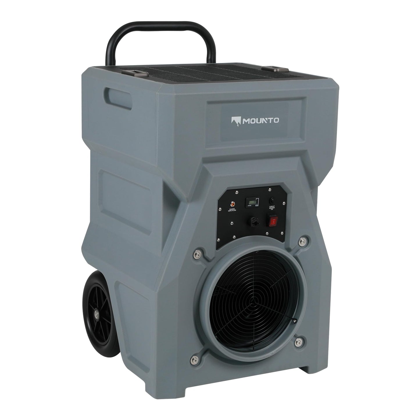 MOUNTO 1000cfm Portable Industrial Air Purifier Negative Air Scrubber - Powerful 1HP Motor, True HEPA Filter, 2-Speed, Handle and wheels 3-Year Warranty