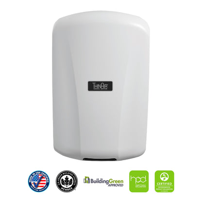 ThinAir Hand Dryer, Excel Dryer TA-ABS-110V, Commercial Hand Dryer, Automatic Hand Drying, ADA Compliant Hand Dryer 110-120 Volt