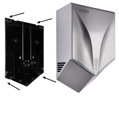 LS-PRO Automatic Hand Dryer for Commercial Bathrooms. High Speed Hot Air, Dry Hands in 7s. No Touch Operation with Infrared Sensor. Easy & Fast Installation. Low Noise 60 dB. 1 Year Warranty.