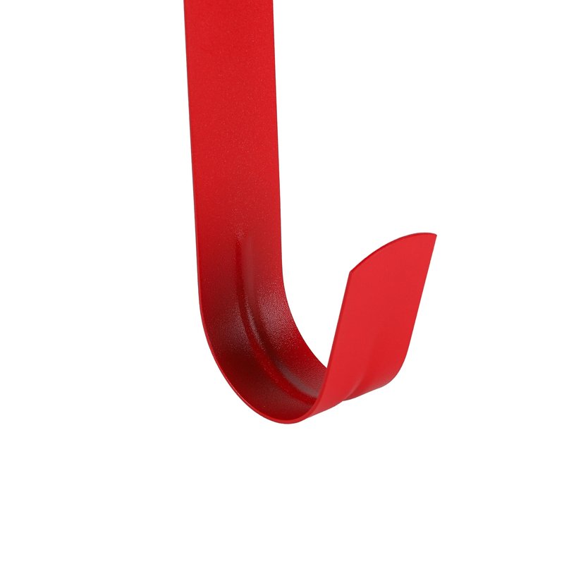 Sattiyrch 15" Wreath Hanger for Front Door,Sturdy Steel Wreath Door Hanger,Over The Door Hanger Hook (Red,1)