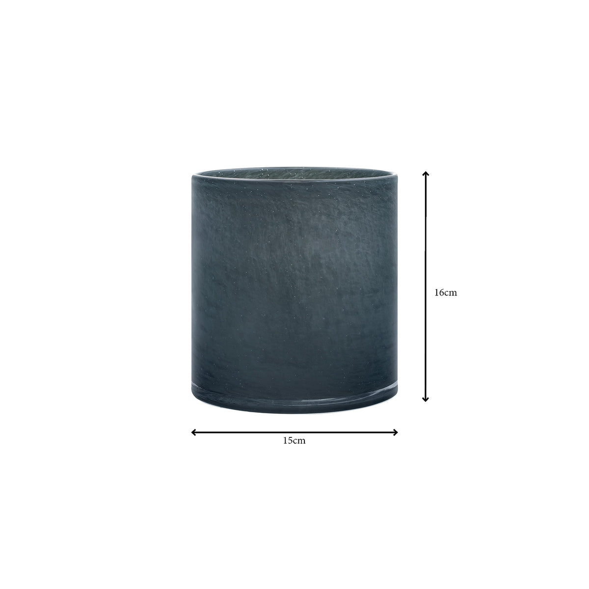 blomus SAGA Glass Hurricane Lamp - Large - Magnet (Charcoal)