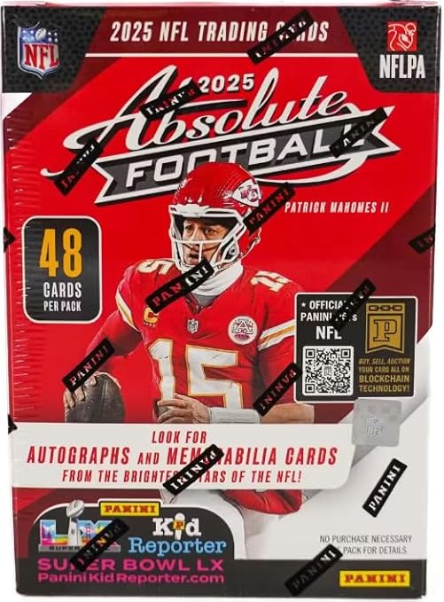 NEW 2025 ABSOLUTE Football Card HOBBY BLASTER Box Chance for KABOOMs! - 2 Rookie Purple Parallels Per Box