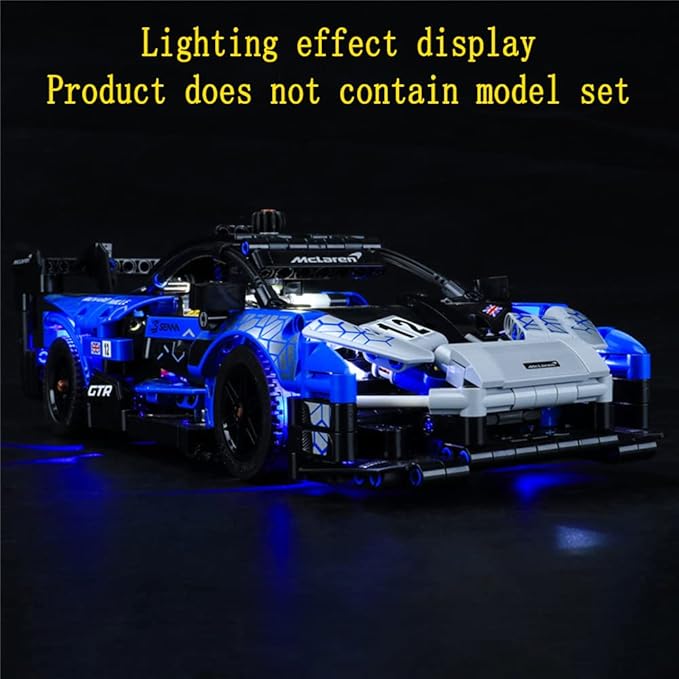 LED Light Kit Compatible with Lego McLaren Senna GTR -for Technic 42123 Model Set (Model Set Not Included)