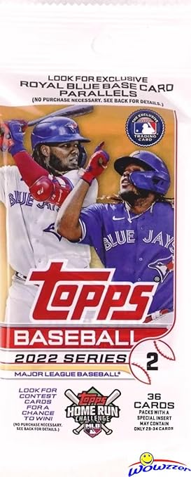 Lot of (10) 2022 Topps Series 2 Baseball EXCLUSIVE Factory Sealed JUMBO FAT CELLO Packs with 360 Cards! Loaded with Rookies Inserts Short Prints &amp Parallel WOWZZER!