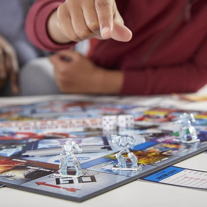 Monopoly: Transformers Edition Board Game for 2-6 Players Kids Ages 8 and Up Includes Autobot and Decepticon Tokens