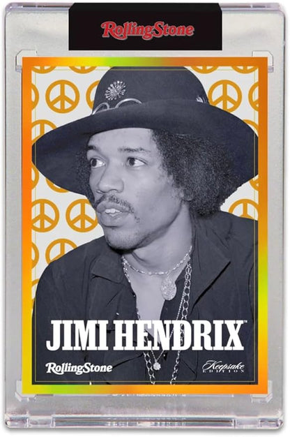 2025 Rolling Stone Jimi Hendrix Keepsake Premiere Edition Box: 1 Blind-Wrapped Card Per Box Authentic Gems &amp Metals 200 Unique Cards