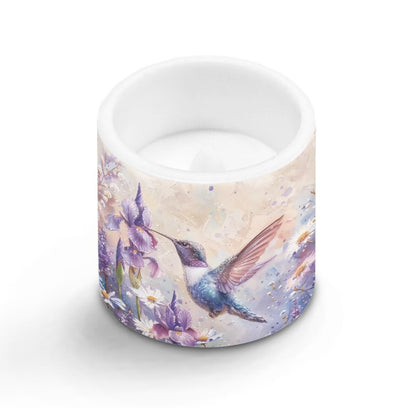 Cozeyat Bird Bloom Flameless Candles 4 Pack Battery Operated LED Pillar Candles with Remote Control Timer Waterproof for Indoor Outdoor Use