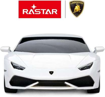RASTAR Lamborghini HURACÁN LP610-4 RC Car Radio Remote Control 1/24 Scale (White)