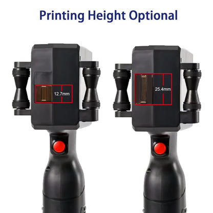 Eurannit Handheld Inkjet Printer 1 in, E15-1 Portable Handheld Printers with ER521 Black Ink Cartridge, Handheld Inkjet Printer Gun for Text QR Barcode Batch Number Logo Date Label Printer