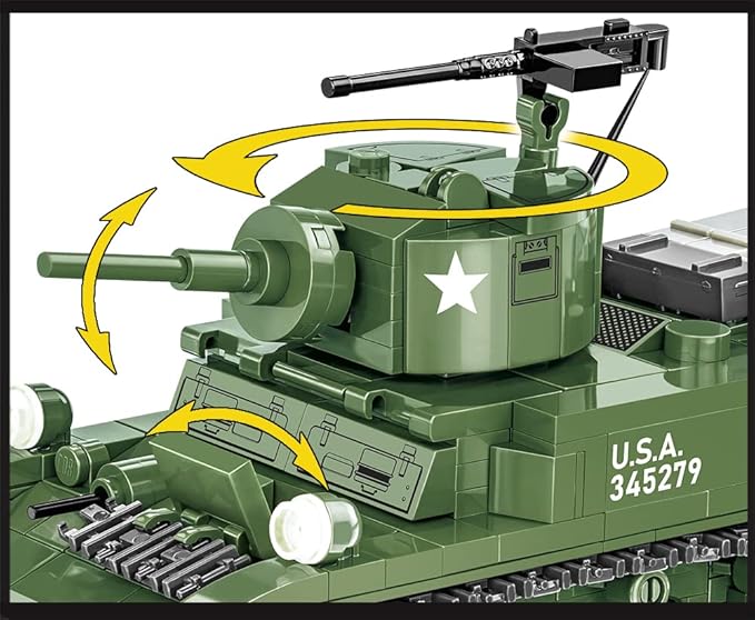 COBI Company of Heroes 3 M3A1 Stuart Tank Building Set 488 Pieces