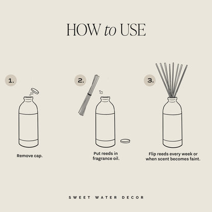 Sweet Water Decor Hello Fall Reed Diffuser Set - Hot Cider, Cinnamon, Cloves, Apple, and Nutmeg Scented Diffuser - Scent Diffusers for Home, Long Lasting Fragrance, Made in The USA