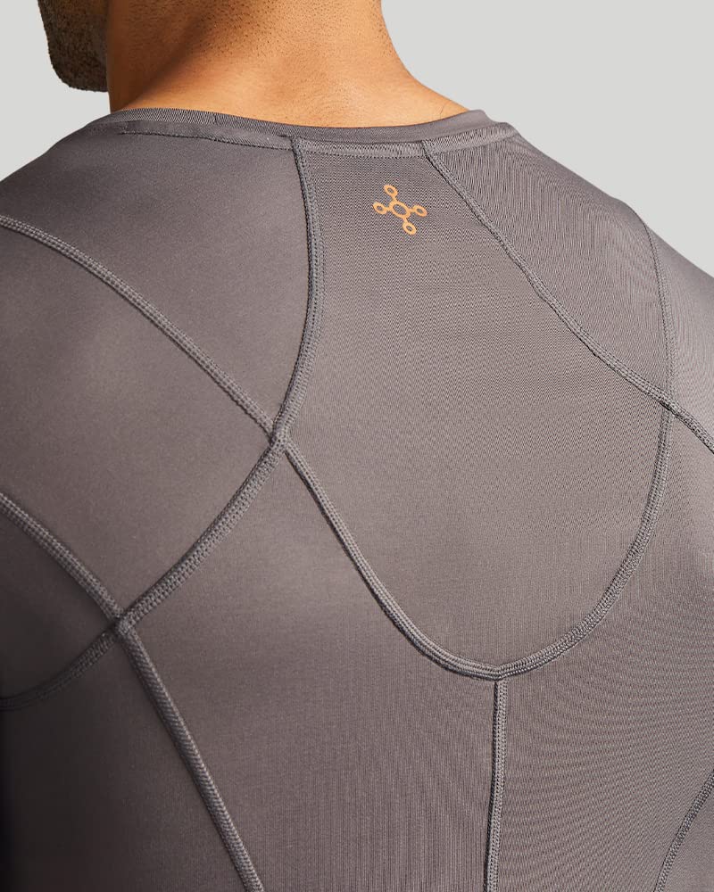 Tommie Copper Shoulder Support Shirt for Men, Posture Corrector Compression Shirt with UPF 50 Sun Protection