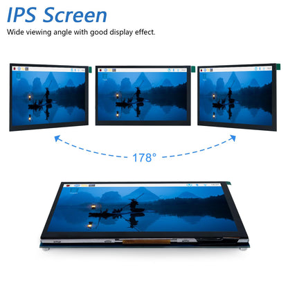 FREENOVE 7 Inch Touchscreen Monitor for Raspberry Pi 5 4 B 3 B+ A+, 800x480 Pixel IPS Display, 5-Point Touch Capacitive Screen, Driver-Free MIPI DSI Port